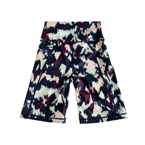 Sweaty Betty Super Sculpt 8" Biker Shorts Blue Flow Print Size XS NWT - Picture 7 of 8